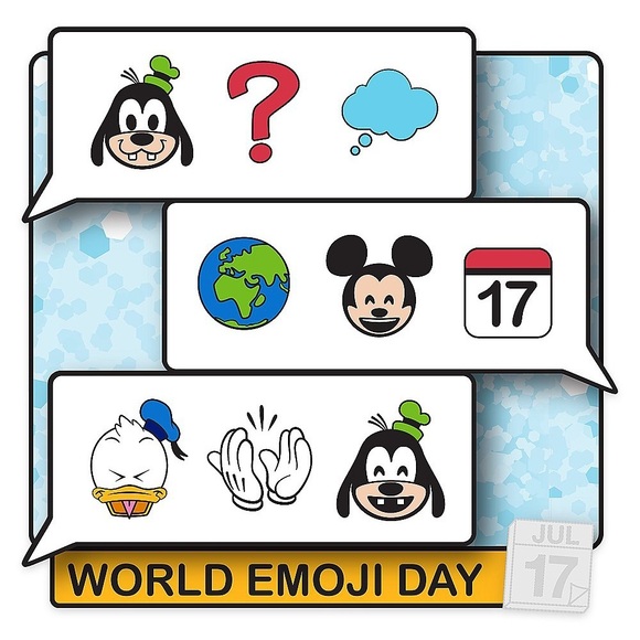 DISNEY Mickey Mouse & Friends Pin World Emoji Day - Picture 1 of 3
